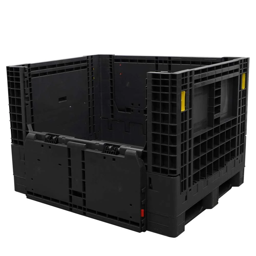 Monoflo 48 by 40 by 34 container with access door open