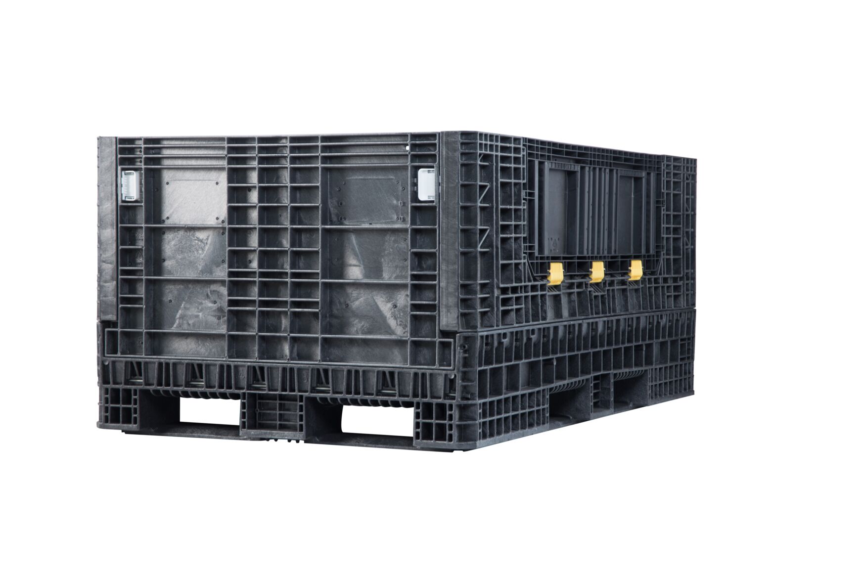 78x48 collapsible bulk container — largest standard footprint for aerospace, defense, heavy equipment, and oversized industrial parts