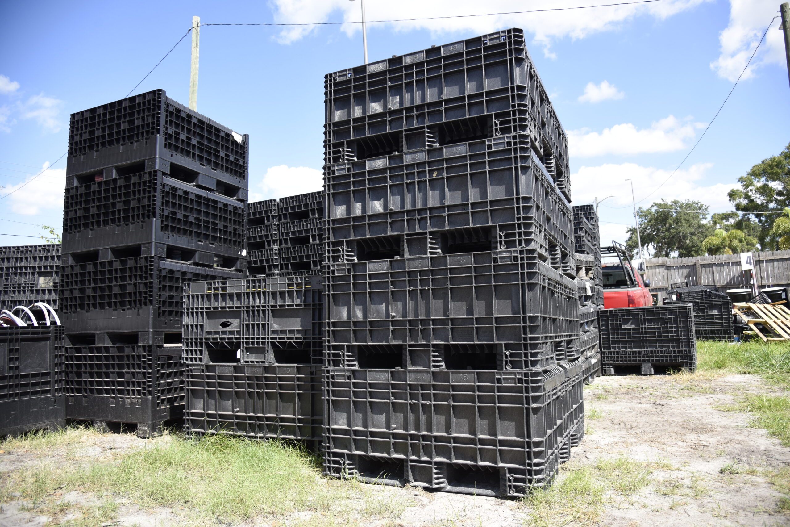 Reconditioned collapsible bulk containers