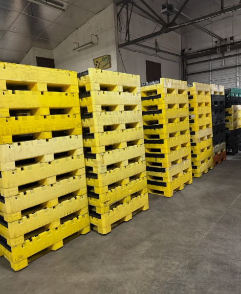 Used collapsible bulk containers — Buckhorn and Orbis HDPE