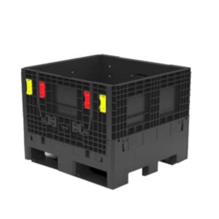 Black Monoflo BC 3230-34 collapsible bulk container shown upright